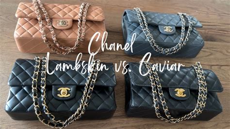 chanel calfskin vs lambskin.